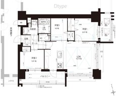 THE HOUSE 小倉駅 間取り C TYPE [3～10F]