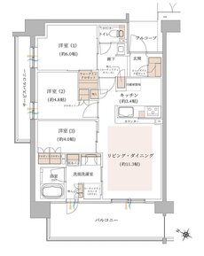 ジオ東灘青木 間取り A  type