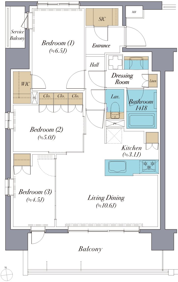 レーベン浄心 間取り A type