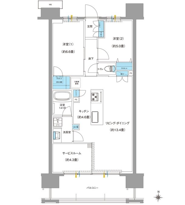 ブランシエラ南洲門前通り 間取り I TYPE