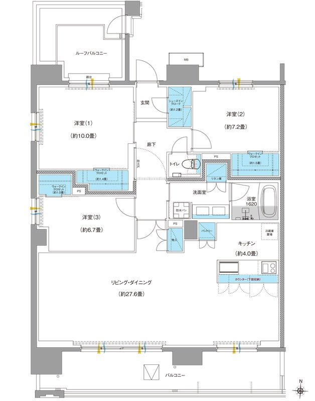 ブランシエラ南洲門前通り 間取り O TYPE