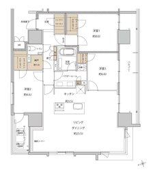 ザ・上通並木坂レジデンス 間取り E-A type