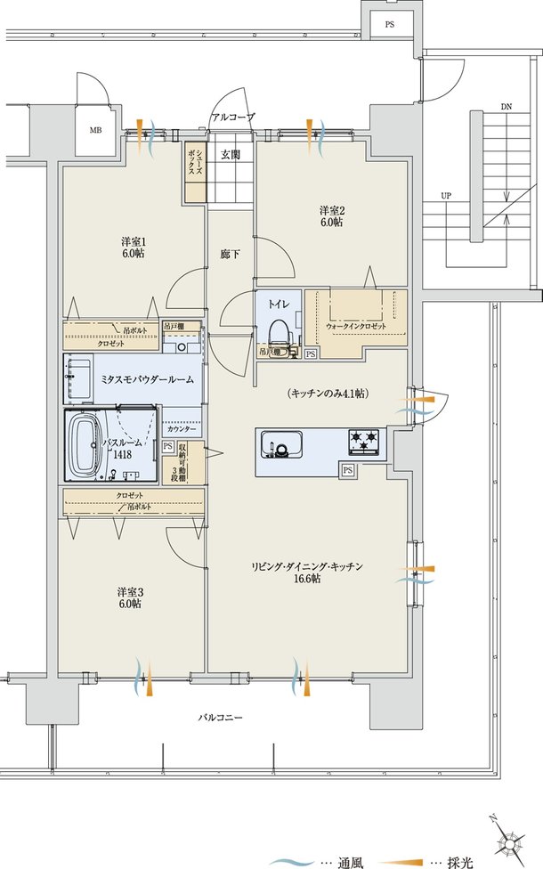 アルファステイツ能登川駅 間取り I type