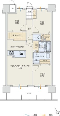 アルファステイツ能登川駅 間取り E type