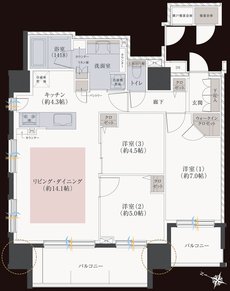 レーベン月寒中央 LEGEND ONE 間取り B type