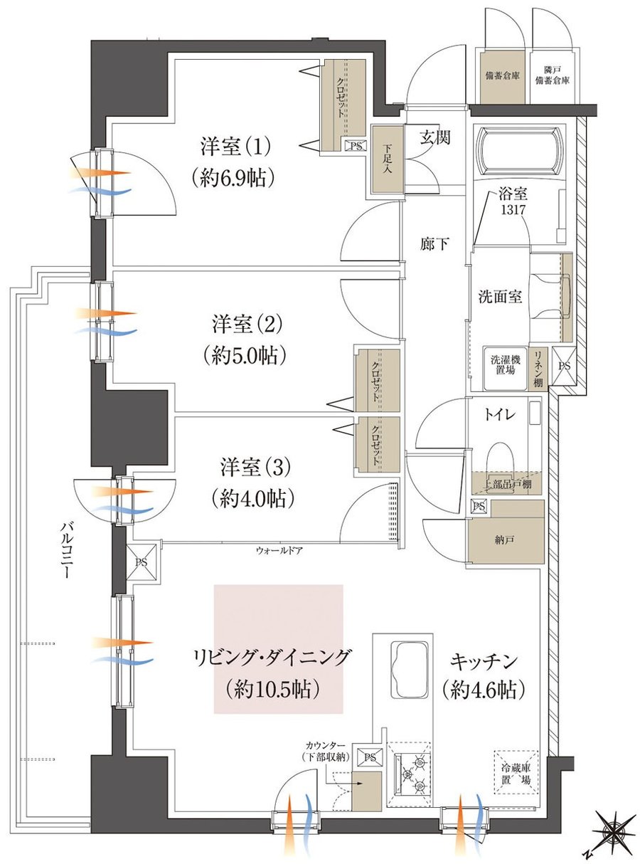レーベン発寒南 RECENT 間取り C type
