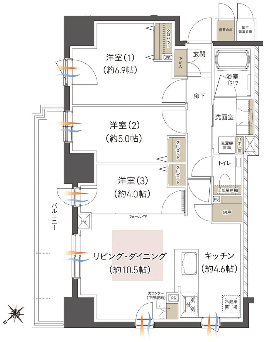 レーベン発寒南 RECENT 間取り C type