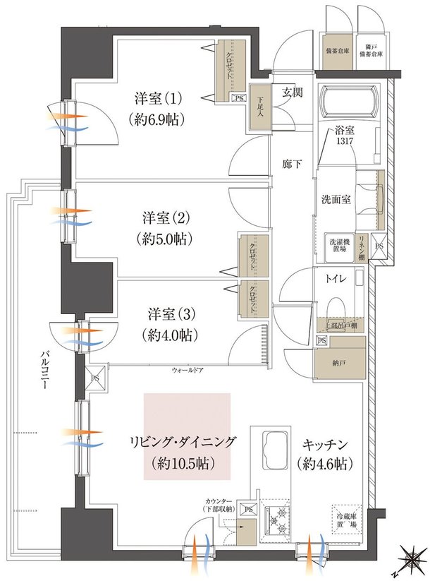レーベン発寒南 RECENT 間取り C type