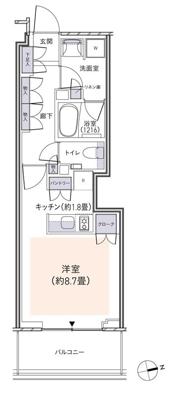 パークタワー柏の葉キャンパス 間取り E32Bタイプ