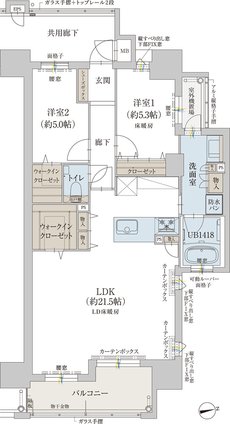 オーヴィジョン鴨池 間取り C TYPE〈MENU PLAN〉