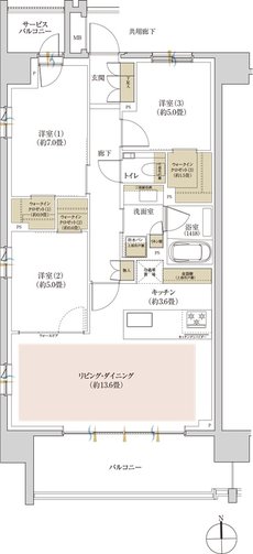 リビオ高田馬場 間取り Aタイプ