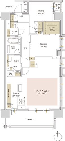 リビオ高田馬場 間取り Fタイプ メニュープラン
