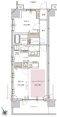 ヴェレーナシティ相模原 間取り A type