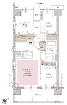 ヴェレーナシティ相模原 間取り D type