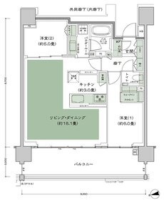 シティハウス調布小島町 間取り B-2 type