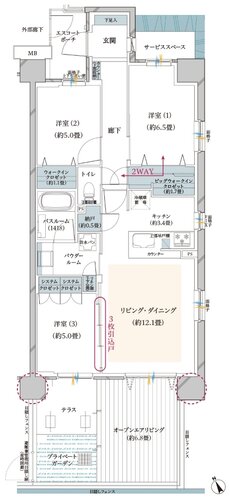 ヴェレーナ武蔵新城 間取り GOL type
