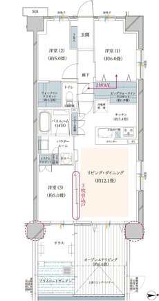 ヴェレーナ武蔵新城 間取り MOL type