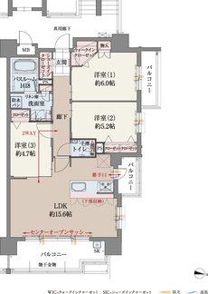 ファーネスト城山レジデンス 間取り D type(基本プラン)