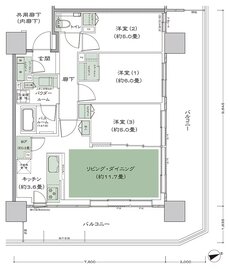シティタワーズ上板橋イースト／セントラル 間取り A'-3 type