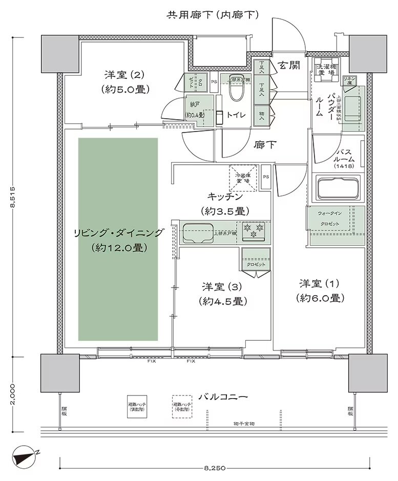 シティタワーズ上板橋イースト／セントラル 間取り C'-3 type