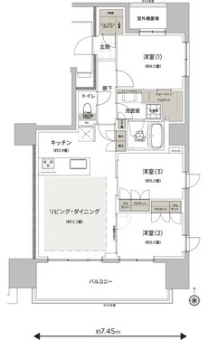 ザ・ライオンズ府中 間取り C2 TYPE