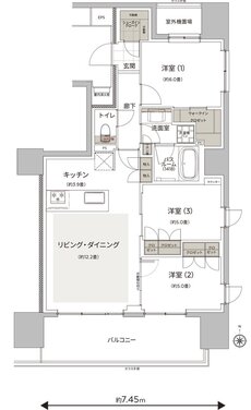 ザ・ライオンズ府中 間取り C3 TYPE