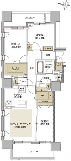 ザ・ライオンズ札幌北九条 間取り A TYPE