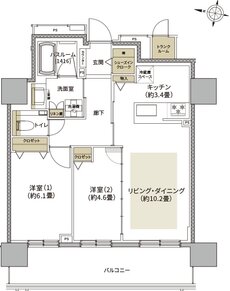 ザ・ライオンズ札幌北九条 間取り B2 TYPE
