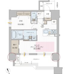 プレサンス ロジェ 星ヶ丘駅前 間取り Aタイプ メニュー3