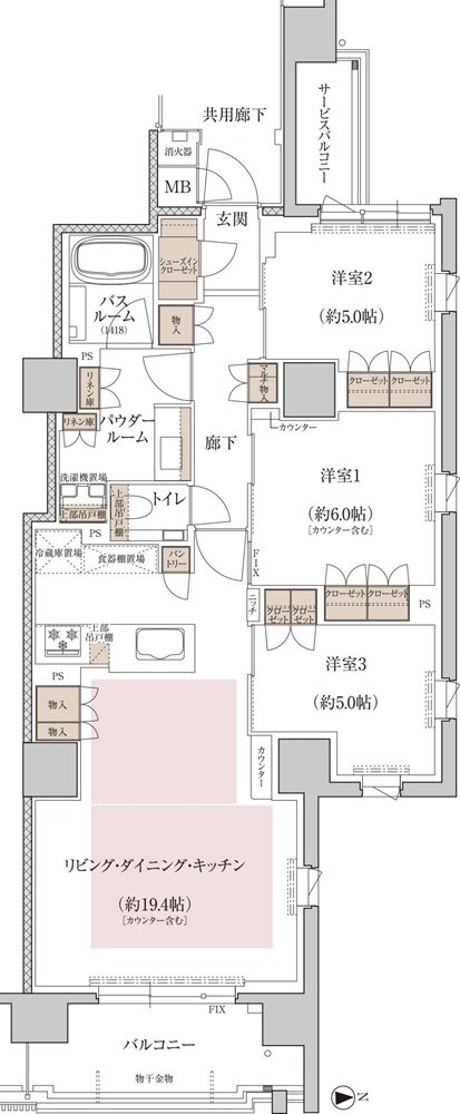 プレミスト京都 三条堀川 間取り I type