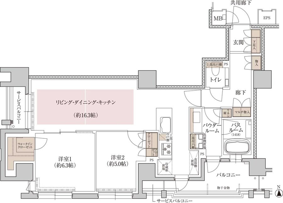 プレミスト京都 三条堀川 間取り C type