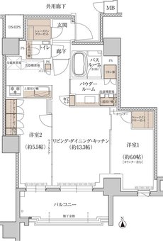 プレミスト京都 三条堀川 間取り G type