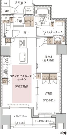 プレミスト京都 三条堀川 間取り B type
