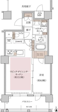 プレミスト京都 三条堀川 間取り E’ type
