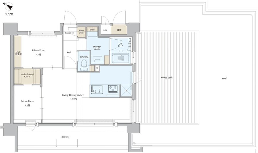ネストピア博多イーストClass 間取り C'' type