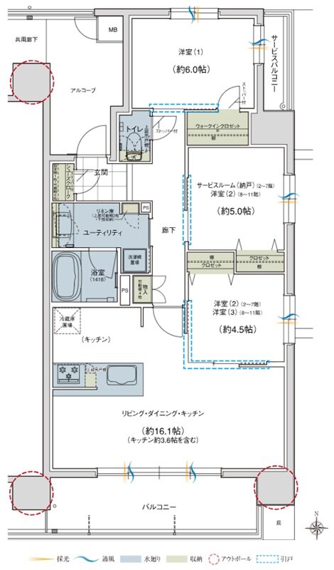ユニハイム京都西院高辻通 間取り Aタイプ