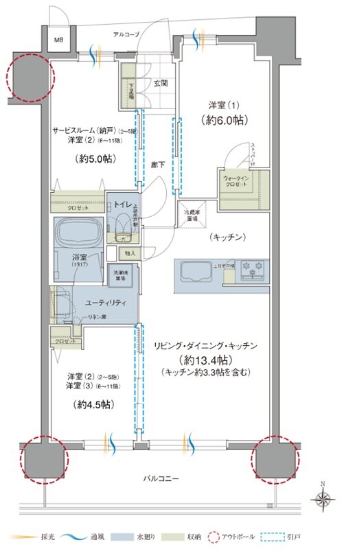 ユニハイム京都西院高辻通 間取り Dタイプ