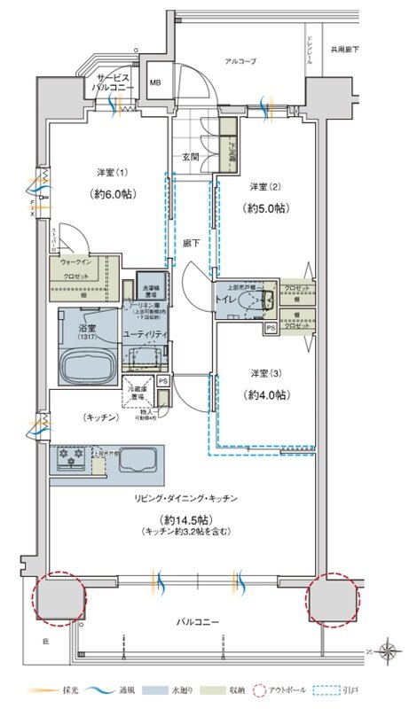 ユニハイム京都西院高辻通 間取り Iタイプ