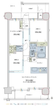 ユニハイム京都西院高辻通 間取り Bタイプ