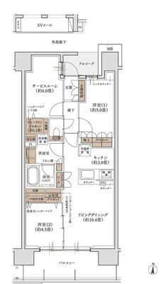 エンブレム徳島 間取り II-Gタイプ
