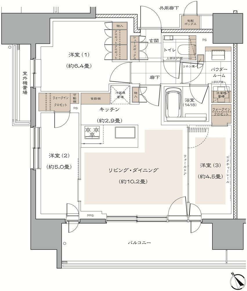 ヴィークハウス目黒 間取り A type