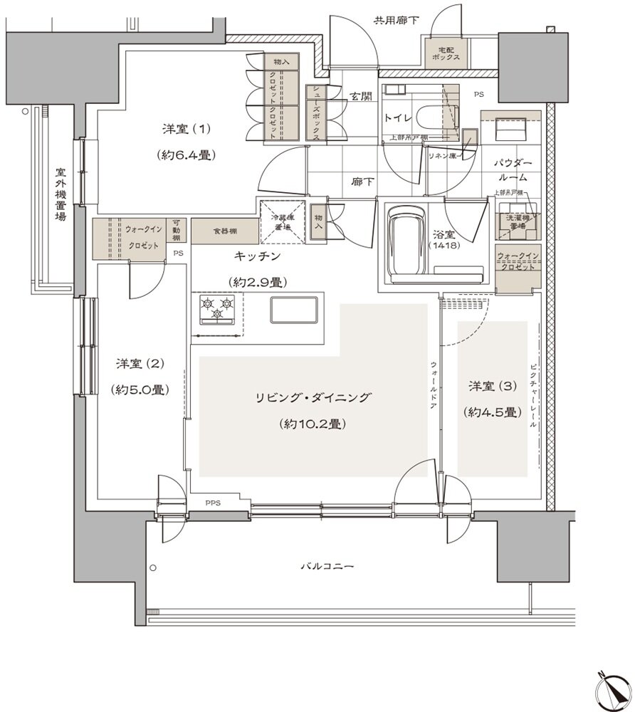 ヴィークハウス目黒 間取り A type