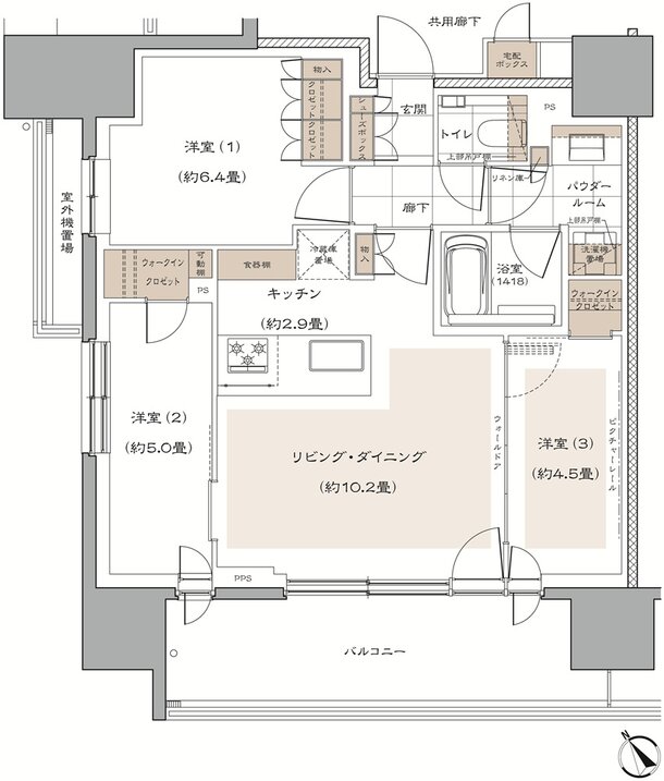 ヴィークハウス目黒 間取り A type