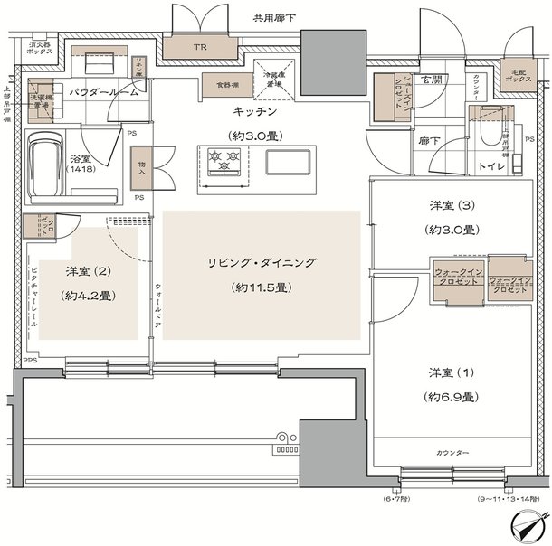 ヴィークハウス目黒 間取り C2 type