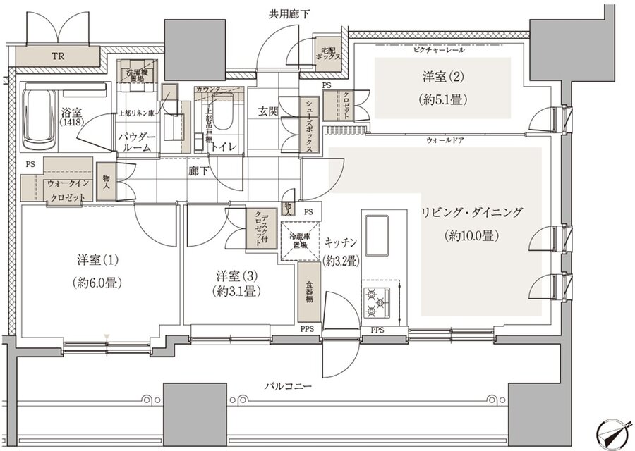 ヴィークハウス目黒 間取り D1 type