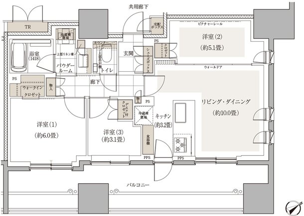 ヴィークハウス目黒 間取り D1 type