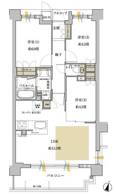 ワコーレ神戸上筒井通レジデンス 間取り C2 type