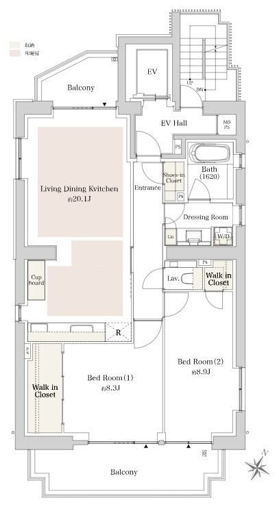 ロイヤルシーズン九段南 間取り Aタイプ