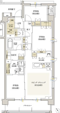 リビオ浦安ザ・プレイス 間取り Aタイプ