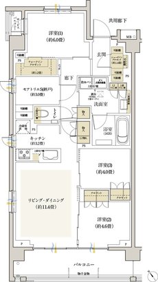 リビオ浦安ザ・プレイス 間取り Dタイプ